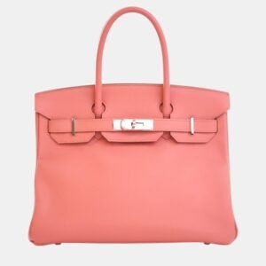 Hermes Flamingo Epsom Leather Birkin 30 Bag