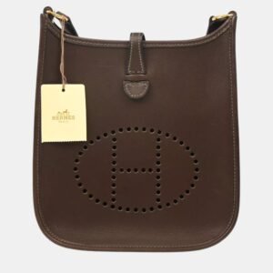Hermes Havane Barenia Evelyne TPM Shoulder Bag