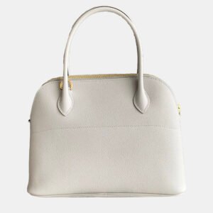 Hermes White Matte Niloticus Crocodile Himalaya Birkin 30 Handbag