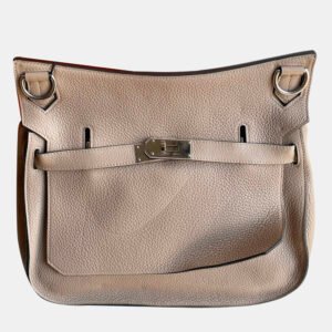 Hermes Dove Grey Jypsiere 34 Shoulder Bag