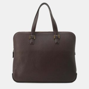 Hermes Brown Fjord Leather Escapada Shoulder Bag