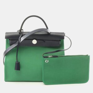 Hermes Hunter Mint D Toile Officie Herbag Zip 31 Shoulder Bag