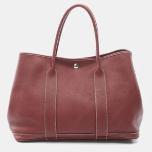 Hermes Orange Clemence Leather Bolide 35 Shoulder Handbag