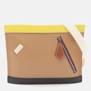 luxury-women-hermes-used-handbags-p1151341-006 Hermes Beige Swift Barenia Leather Colormatic Horizontal Shoulder Bag