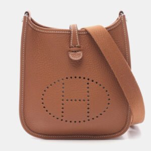 Hermes Gold Taurillon Clemence Evelyne TPM Amazon Shoulder Crossbody Bag