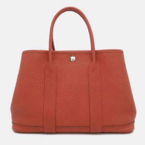 Hermes Sanguine Negonda Leather Garden Party TPM Tote Bag