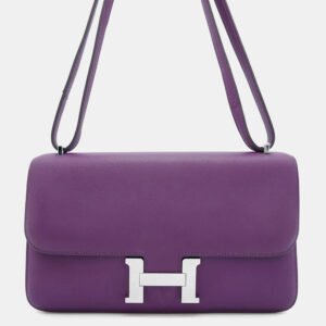 luxury-women-hermes-used-handbags-p1157660-018 Hermes Evercolor Elan Anemone Constance Shoulder Bag