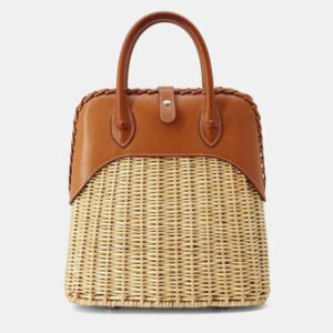 Hermes Etoupe Evercolor Mini Bolide 1923 Shoulder Bag