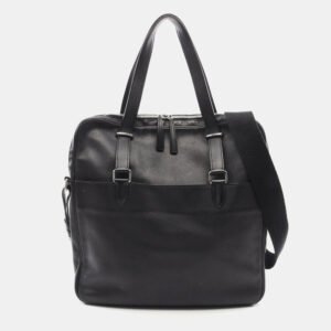 Hermes Black Leather Evergrain Shoulder Bag