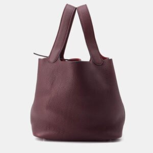 Hermes Picotin 22 Prune Taurillon Clemence Handbag