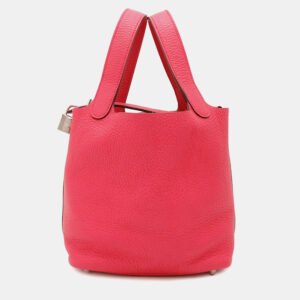 Hermes Picotin Lock 18 Rose Extreme Taurillon Clemence Handbag