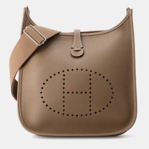 Hermes Evelyne III PM Etoupe Taurillon Clemence Bag