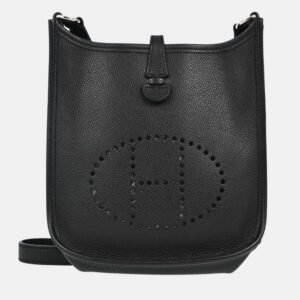 Hermes Evelyne TPM Black Epsom Leather Shoulder Bag