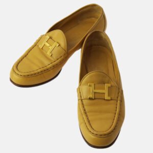 Hermes Beige Constance Loafers Shoes
