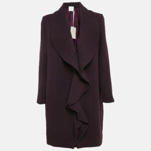 INGIE Paris Purple Wool Overcoat XL