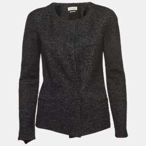 Isabel Marant Etoile Grey Wool Tweed Cardigan XS