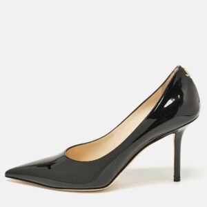 Jimmy Choo Black Patent Leather Love Pumps Size 37