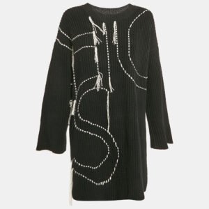 luxury-women-joseph-used-clothes-p1118082-003 Joseph Black Fancy Knit Jumper M