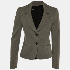 joseph grey jersey fitted blazer m