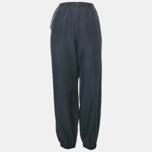 Joseph Navy Blue Cotton Blend Trousers L