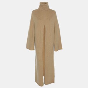 Joseph Brown Wool Knit Vivian Midi Dress S