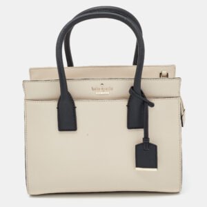 Kate Spade Beige/Black Leather Cameron Street Candace Tote