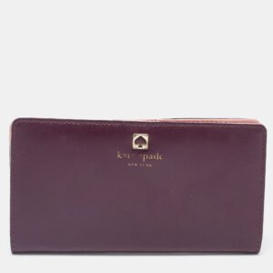 Kate Spade Purple/Pink Leather Adel Bifold Wallet
