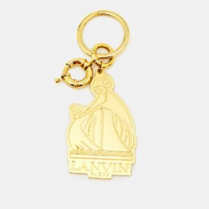 Lanvin Gold Tone Keychain