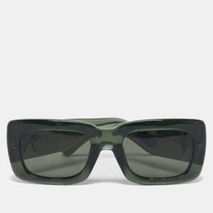 Linda Farrow Green Attico 3/13 Square Sunglasses