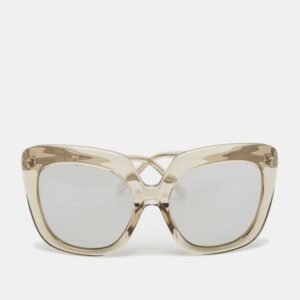 Linda Farrow Grey/Silver Mirror LFL/556 Oversized Sunglasses