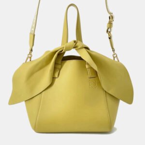 Loewe  Yellow Hammock Nugget Bunny Leather Bag