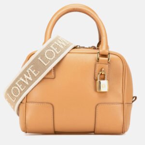 Loewe Brown Calfskin Amazona 16 Square Bag