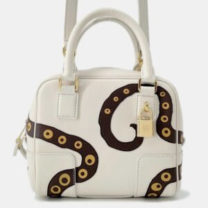 Loewe Amazonas White/Brown Leather Size 16