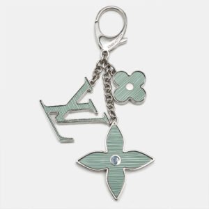 Louis Vuitton Fleur d'Epi Resin Silver Tone Bag Charm