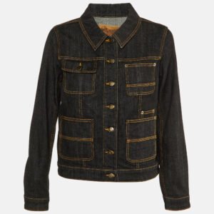 luxury-women-louis-vuitton-used-clothes-p1169250-003.jpg louis vuitton black denim button front jacket m