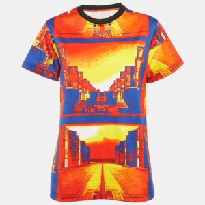 Louis Vuitton Multicolor Printed Cotton Crew Neck T-Shirt L