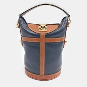 Louis Vuitton Blue Epi Leather Grenelle Pochette Top Handle Bag