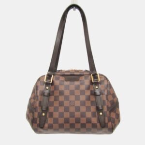 Louis Vuitton Brown Damier Ebene Canvas Rivington GM Satchel