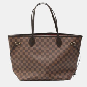 Louis Vuitton Brown Damier Ebene Canvas Neverfull MM Tote Bag