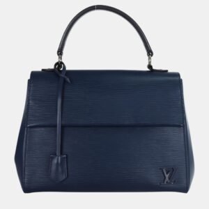 Louis Vuitton Navy Blue Epi Cluny MM Shoulder Bag