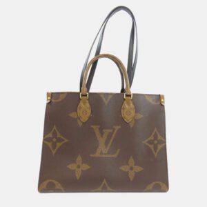 Louis Vuitton Giant Monogram Canvas On The Go Mm Tote Bag