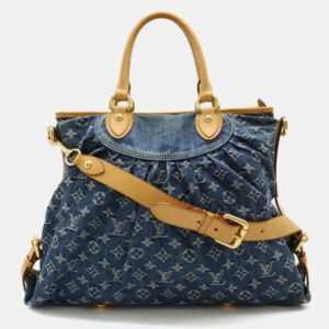 Louis Vuitton Blue Monogram Denim Neo Cavi Gm Tote Bag