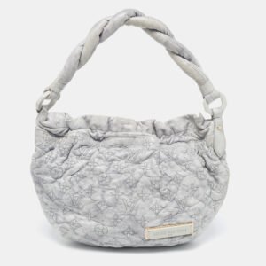 luxury-women-louis-vuitton-used-handbags-p1088866-006 Louis Vuitton Grey Monogram Leather Olympe Nimbus PM Bag