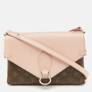 Louis Vuitton Rose Ballerine Epi Leather and Monogram Canvas Saint Michel Bag