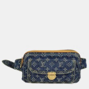 Louis Vuitton Blue Monogram Denim Baggy GM Shoulder Bag