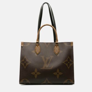 Louis Vuitton Brown  Canvas OnTheGo MM Handbag