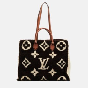 Louis Vuitton Brown Monogram Teddy OnTheGo GM Tote Bag