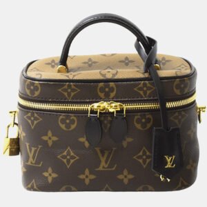 Louis Vuitton Brown Canvas Monogram Reverse Vanity PM Handbag