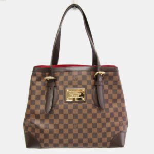 Louis Vuitton Damier Hampstead Mm Tote Bag Brown