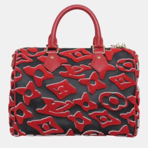 Louis Vuitton x Urs Fischer Tufted Monogram Speedy Bandouliere 25 Bag